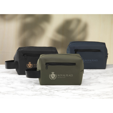 Logo trade promotional gifts picture of: LeLennon RCS Recycled PU Toiletry Bag