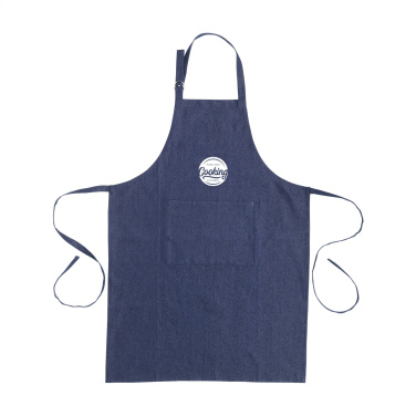 Logo trade promotional giveaways image of: Apron GRS Recycled Denim (220 g/m²)