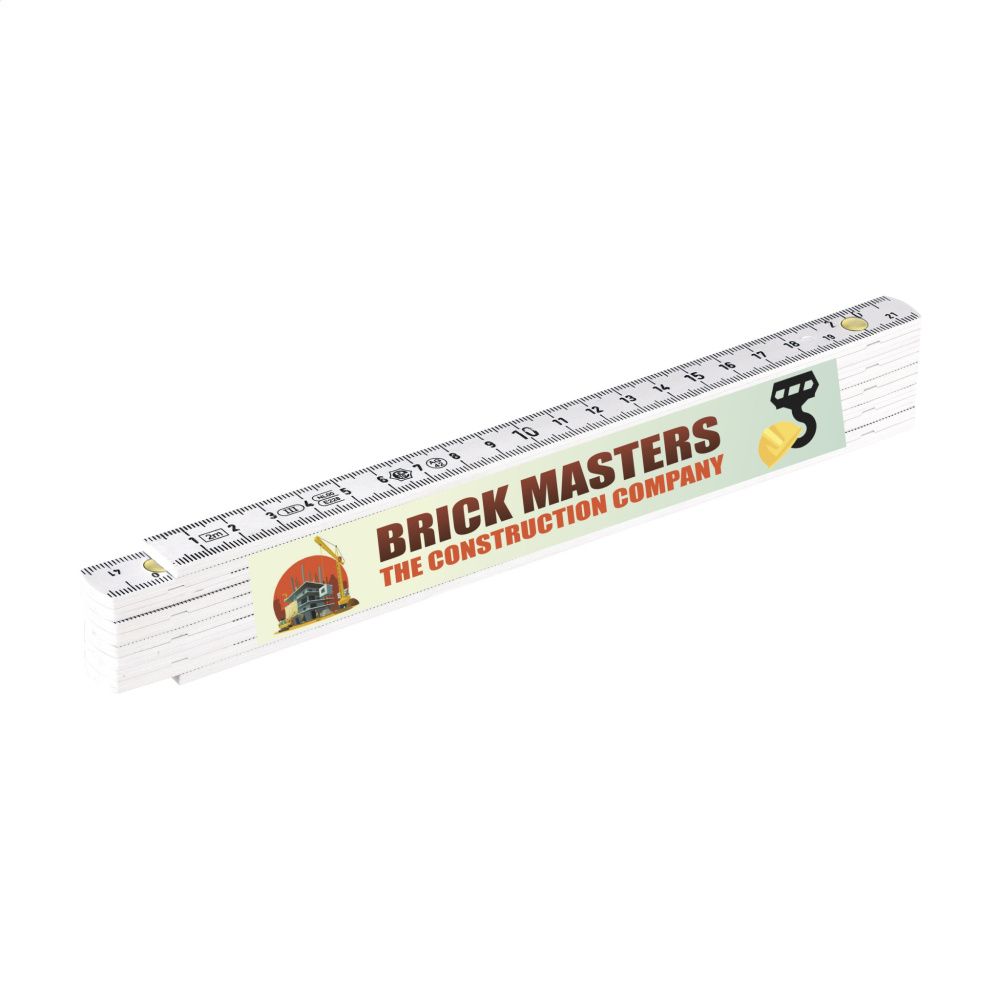 Logo trade business gifts image of: Metric folding ruler