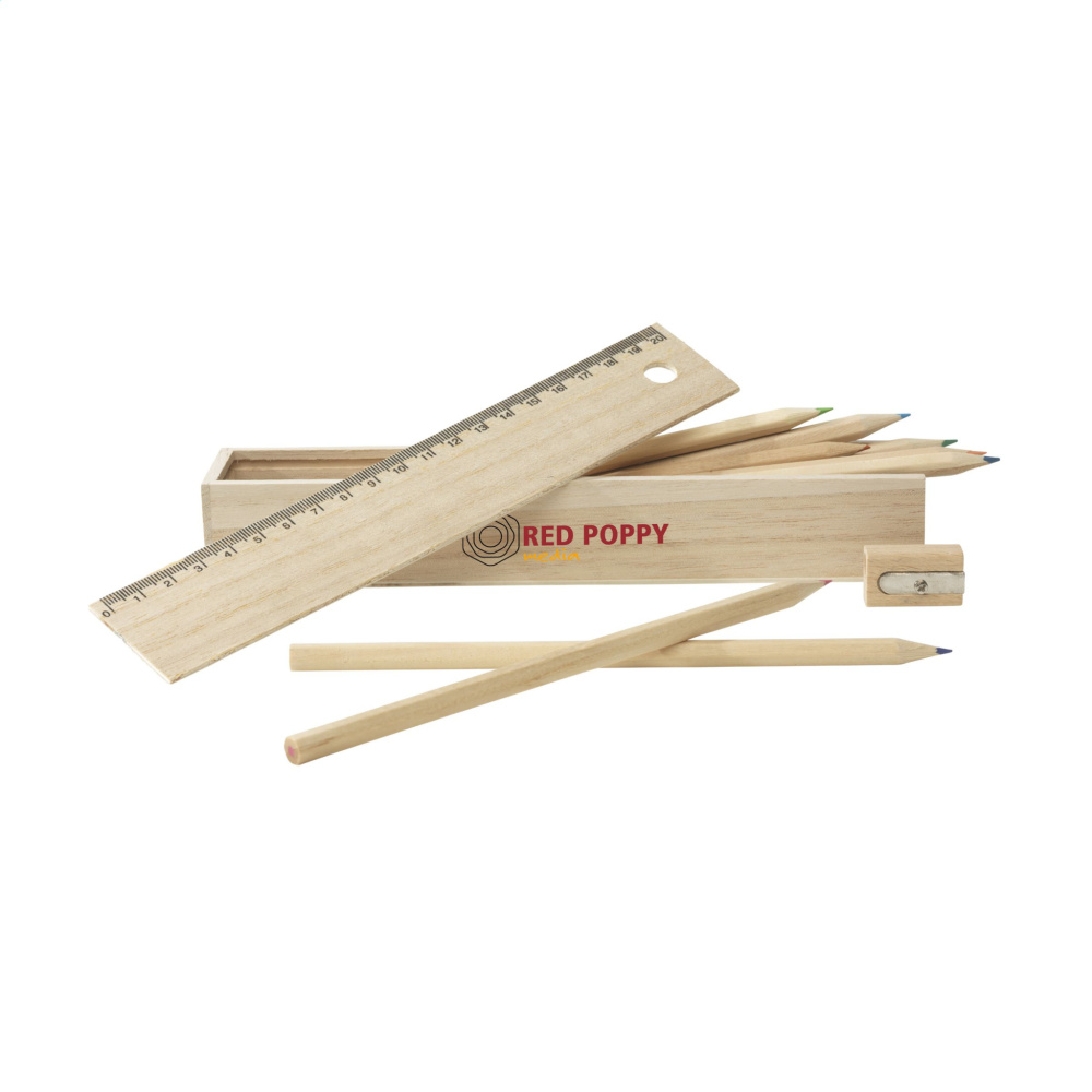 Logo trade corporate gifts image of: LiniBox colouring pencils