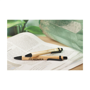 Logo trade promotional merchandise image of: Boston Bamboo pen