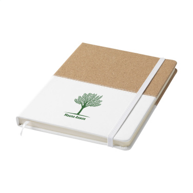 Logo trade business gifts image of: Journal Cork Paper Notebook