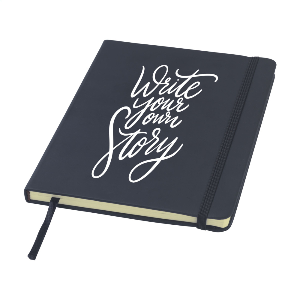Logo trade promotional products image of: BudgetNote A5 Lines Paper Notebook