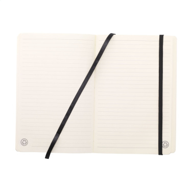 Logo trade promotional items image of: Monti Recycled Leather - Paper Notebook A5