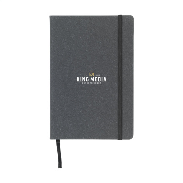 Logo trade business gift photo of: Montana Recycled Leather Paper Notebook A5