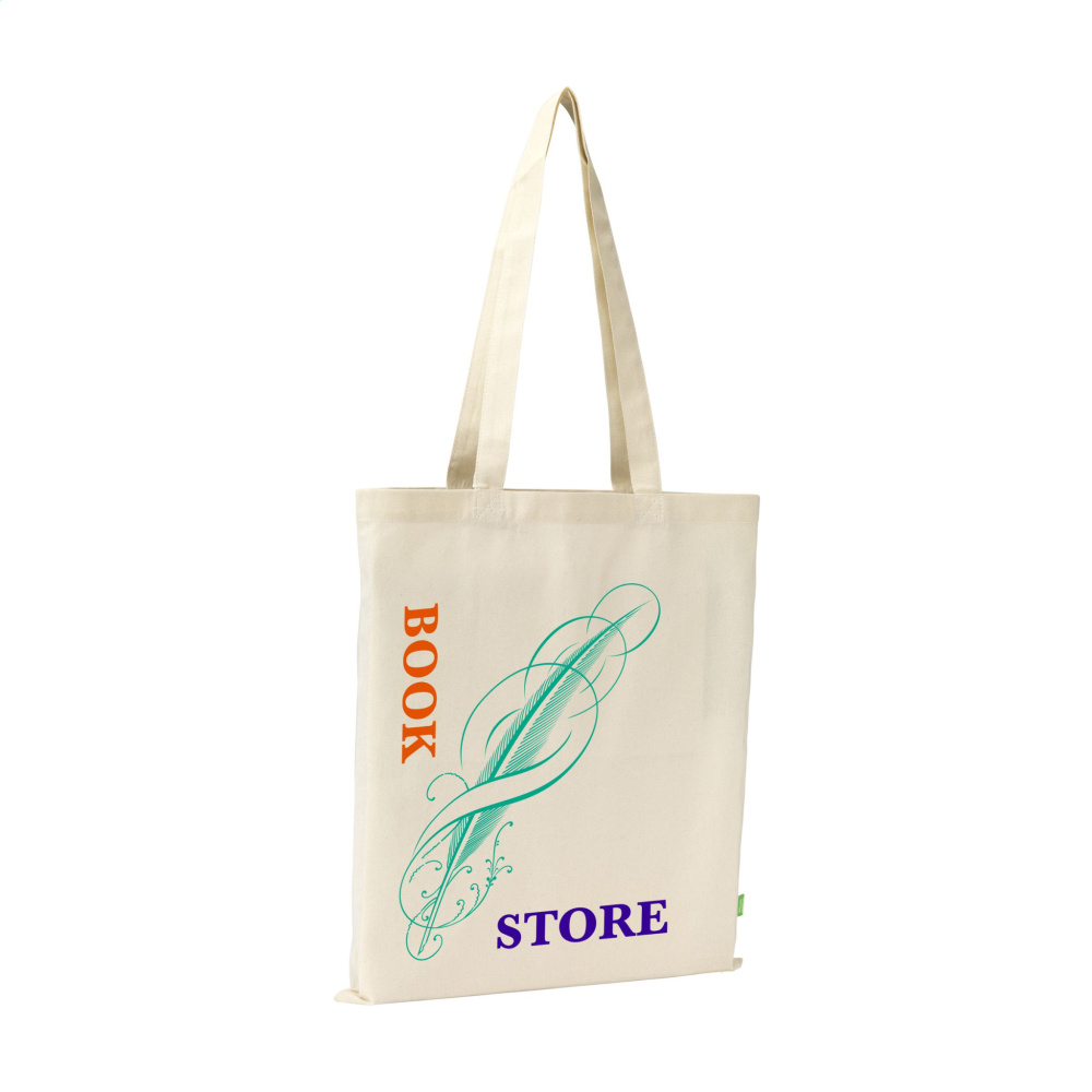 Logotrade promotional giveaway image of: Organic Cotton GOTS Shopper (140 g/m²) bag