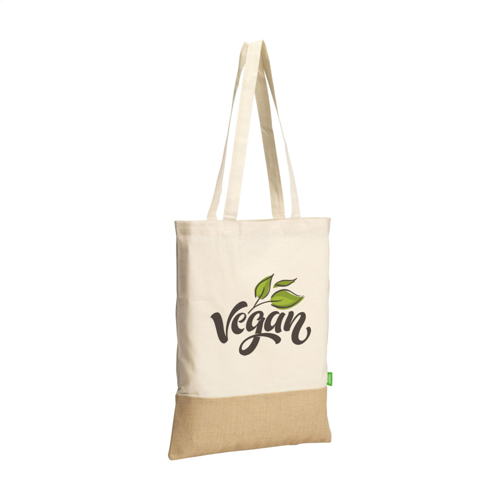 Logo trade promotional product photo of: Combi Organic Shopper (160 g/m²) bag