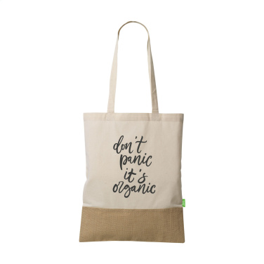 Logotrade promotional items photo of: Combi Organic Shopper (160 g/m²) bag