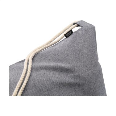Logotrade promotional items photo of: GRS Recycled Cotton PromoBag (180 g/m²) backpack