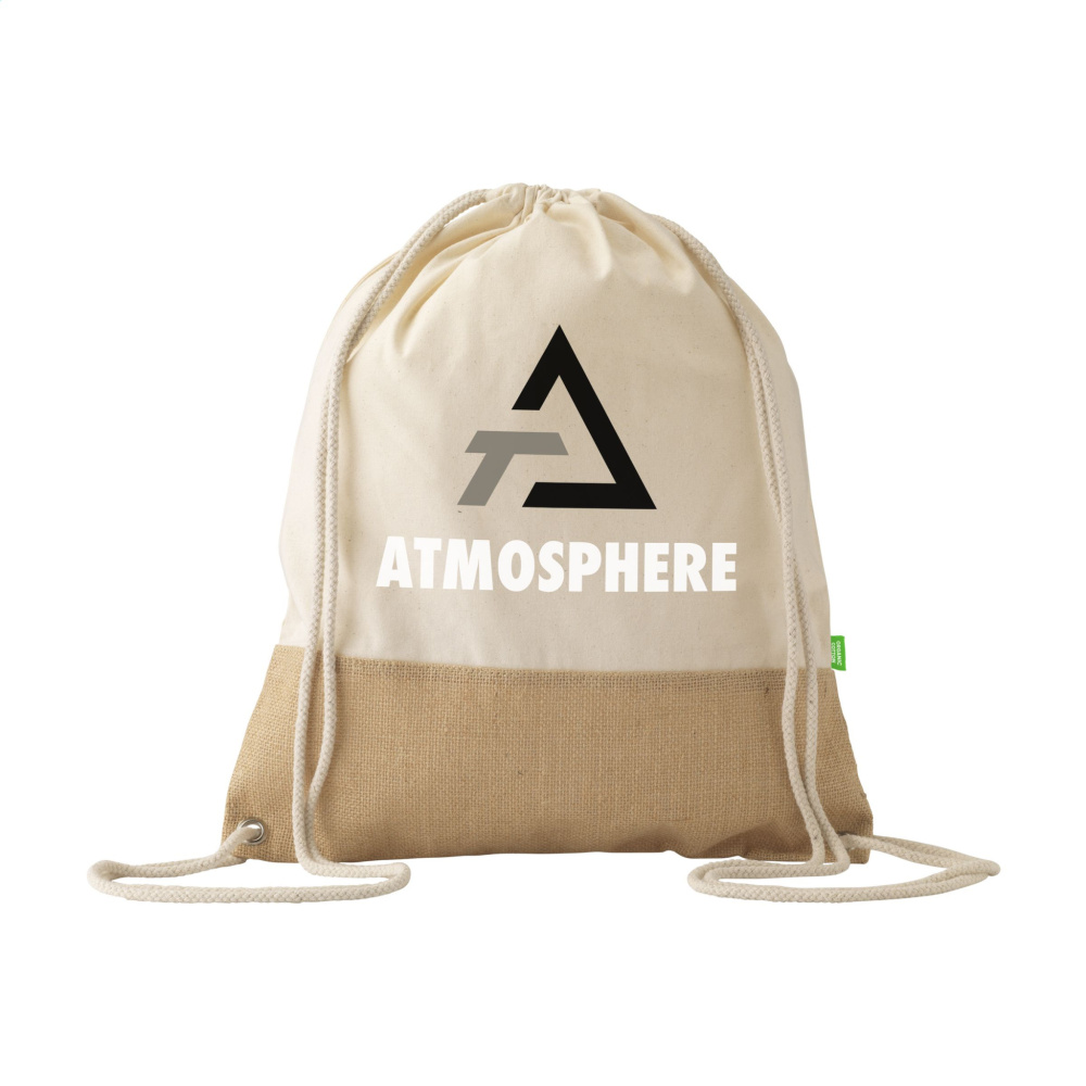 Logo trade advertising product photo of: Combi Organic Backpack (160 g/m²)