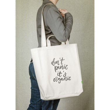 Logo trade promotional gifts image of: Organic Cotton Canvas Tote Bag (280 g/m²)