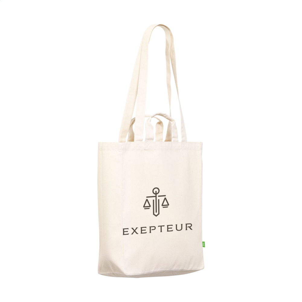 Logo trade promotional giveaways picture of: Organic Cotton Canvas Tote Bag (280 g/m²)