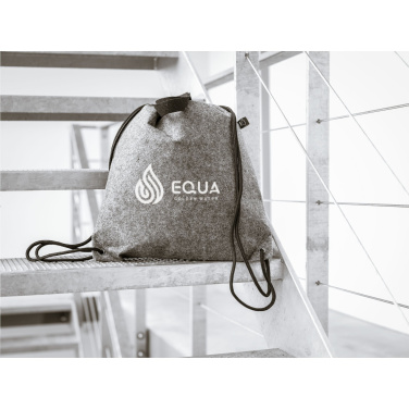 Logo trade promotional giveaways picture of: GRS RPET Felt PromoBag Plus backpack