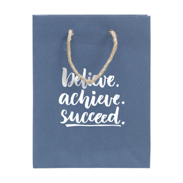 Logotrade corporate gift image of: Leaf It Bag recycled with jeans fibres (180 g/m²) S