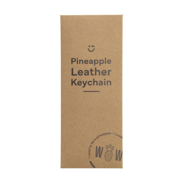 Logo trade promotional merchandise photo of: Vegan Pineapple Leather Keyring