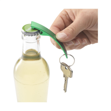 Logotrade business gift image of: Alu Opener GRS Recycled keyring