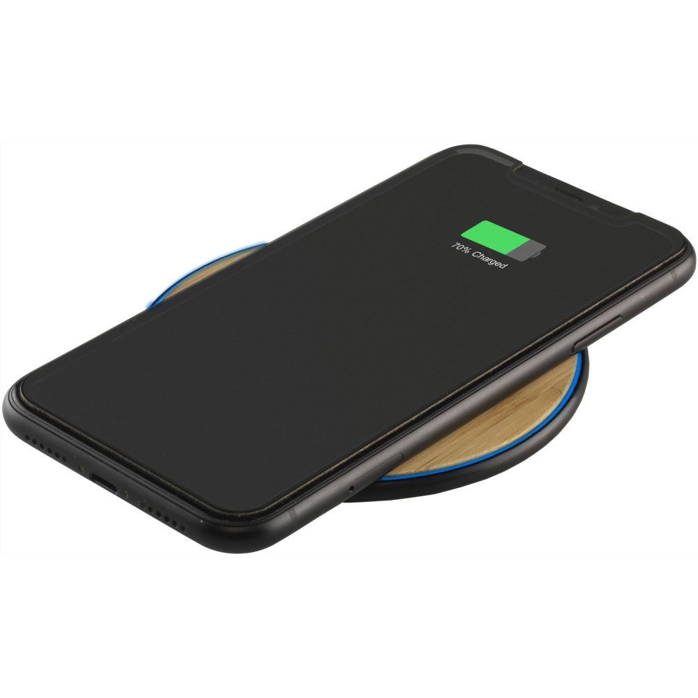 Logotrade advertising product image of: Bamboo 10W Wireless Charger wireless fast charger