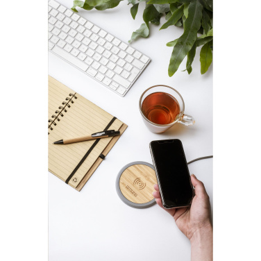 Logo trade promotional items picture of: Lidos Stone ECO 10W Wireless Charger