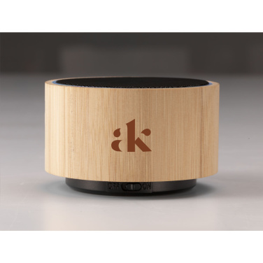 Logotrade promotional giveaway image of: Wave Bamboo Wireless Speaker