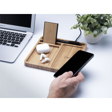 Logotrade promotional giveaway image of: Bamboo Organizer charger