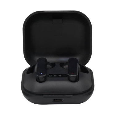 Logo trade promotional merchandise image of: Aron TWS Wireless Earbuds in Charging Case