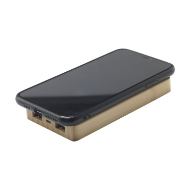 Logo trade business gift photo of: Solar Powerbank 8000+ Wireless Charger