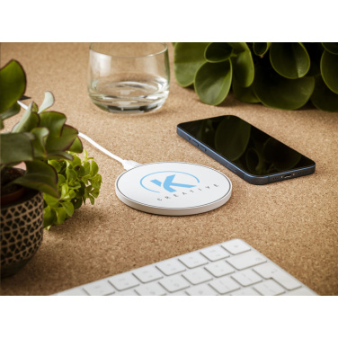 Logo trade promotional product photo of: Coil RCS Recycled Wireless Charger