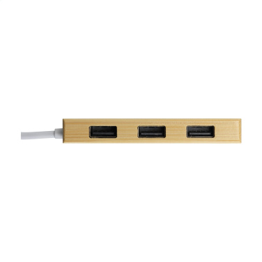 Logo trade promotional merchandise image of: Bamboo USB Hub
