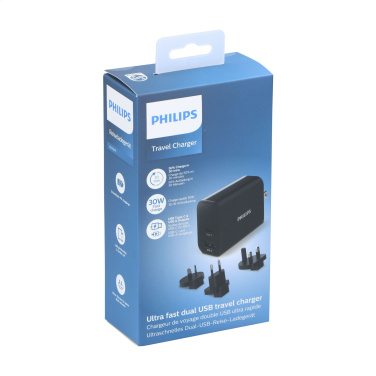 Logo trade promotional giveaways image of: Philips Travel Charger