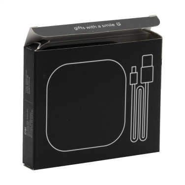 Logo trade corporate gift photo of: Bamboo Wireless Charger 15W