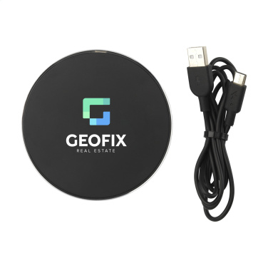 Logotrade promotional item picture of: Tecco GRS Recycled Alu 15W Wireless Charger