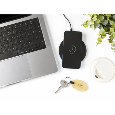 Logotrade promotional gift picture of: Tecco GRS Recycled Alu 15W Wireless Charger