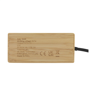 Logo trade promotional item photo of: Fyra Bamboo Hub