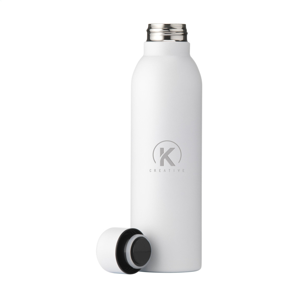 Logo trade promotional giveaway photo of: Helios RCS Recycled Steel Bottle 470 ml
