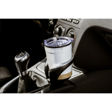 Logo trade corporate gift photo of: Kobe Bamboo RCS Recycled Steel 350 ml coffee cup