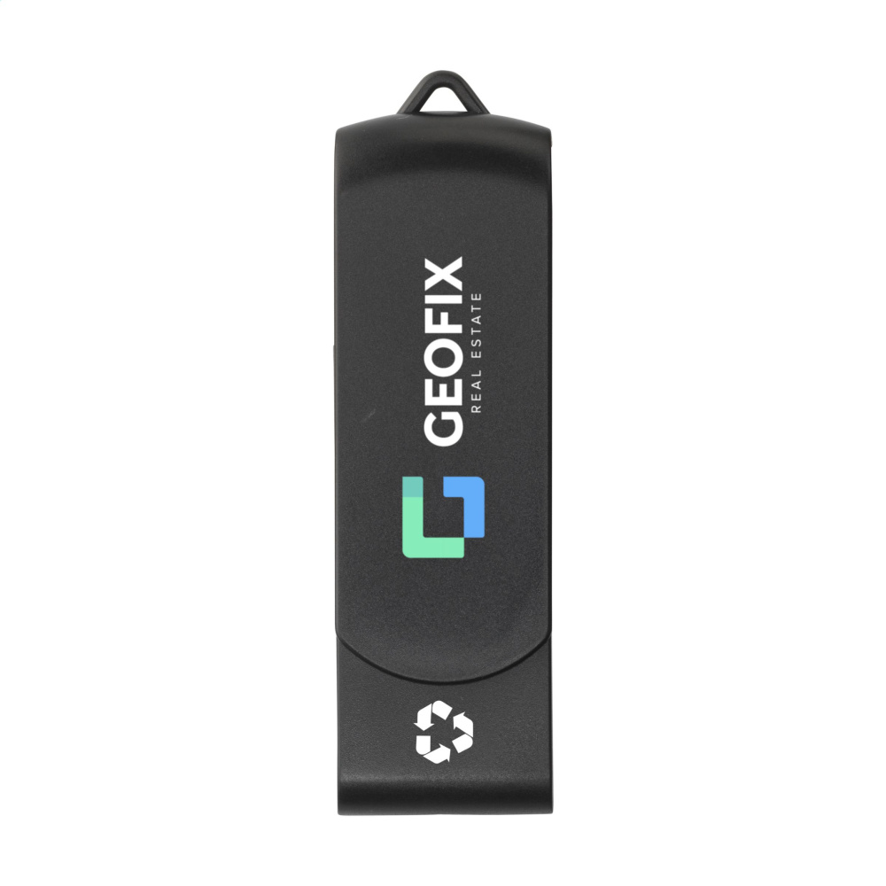 Logo trade promotional gift photo of: USB Twist Recycle 64 GB