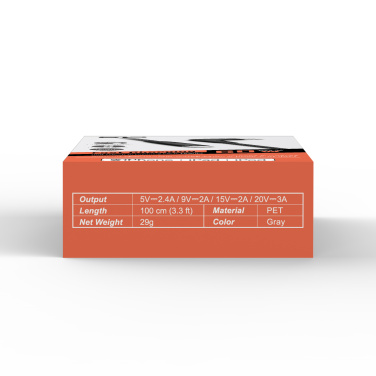 Logotrade promotional merchandise image of: DATA TRANSFER CABLE Boost Link Nylon LK50CL Type C Lightning