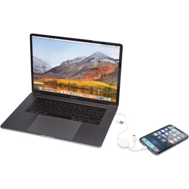 Logo trade promotional gifts picture of: Citala 5-in-1 recycled plastic 30 cm data sync and 27W fast charge cable