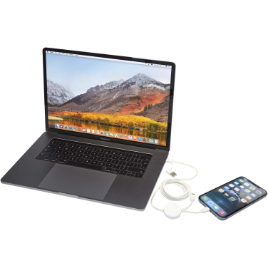 Logotrade corporate gift image of: Citala 5-in-1 recycled plastic 150 cm data sync and 27W fast charge cable