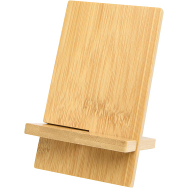 Logo trade business gifts image of: Ceibo detachable bamboo phone stand