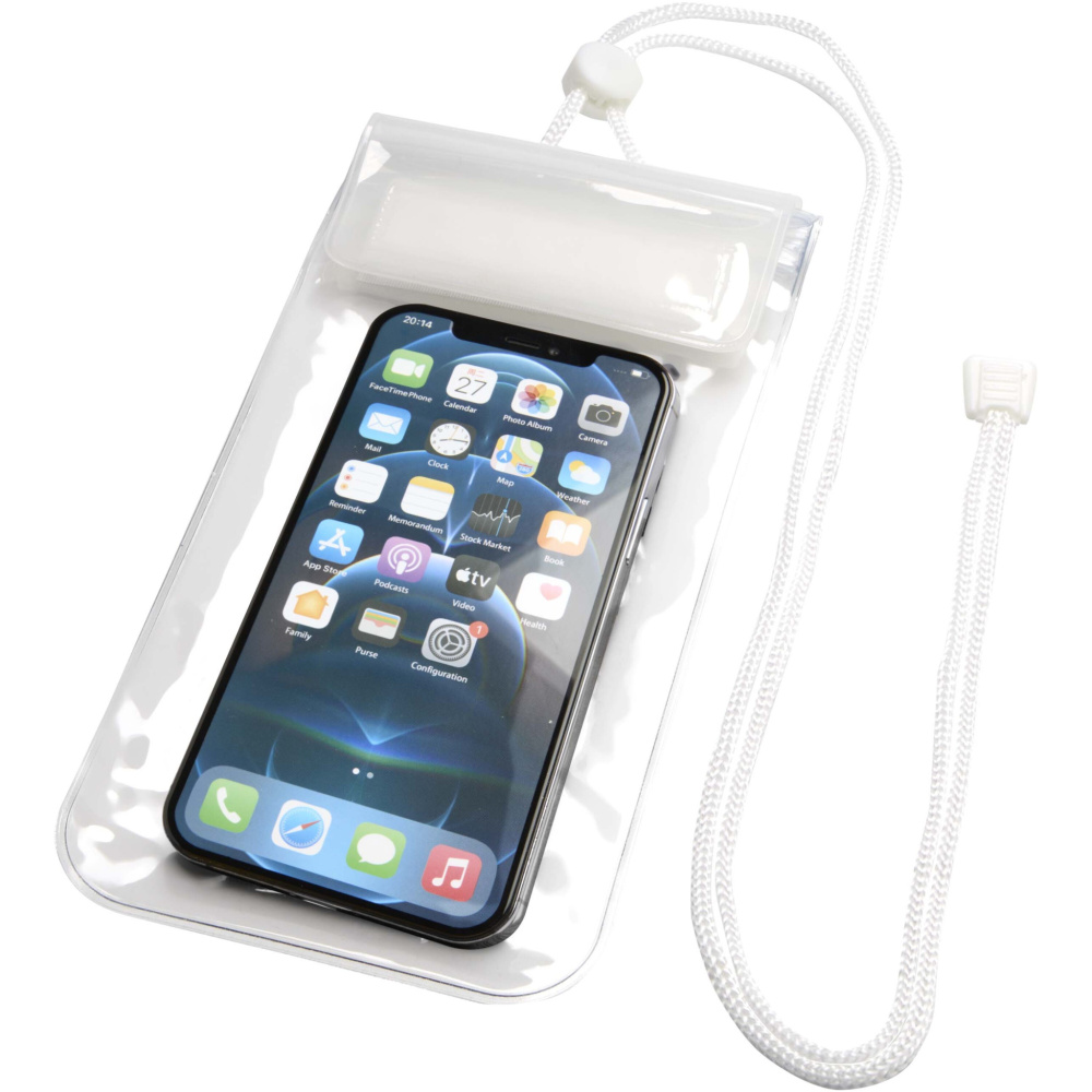 Logo trade business gifts image of: Dombay waterproof phone pouch size L