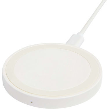 Logo trade promotional merchandise picture of: Freal 15W recycled plastic wireless charging pad