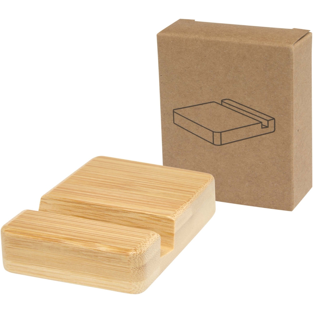 Logotrade promotional giveaway image of: Ebla bamboo phone stand