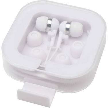 Logotrade promotional item image of: Dofida wired Type-C earbuds with recycled plastic storage box