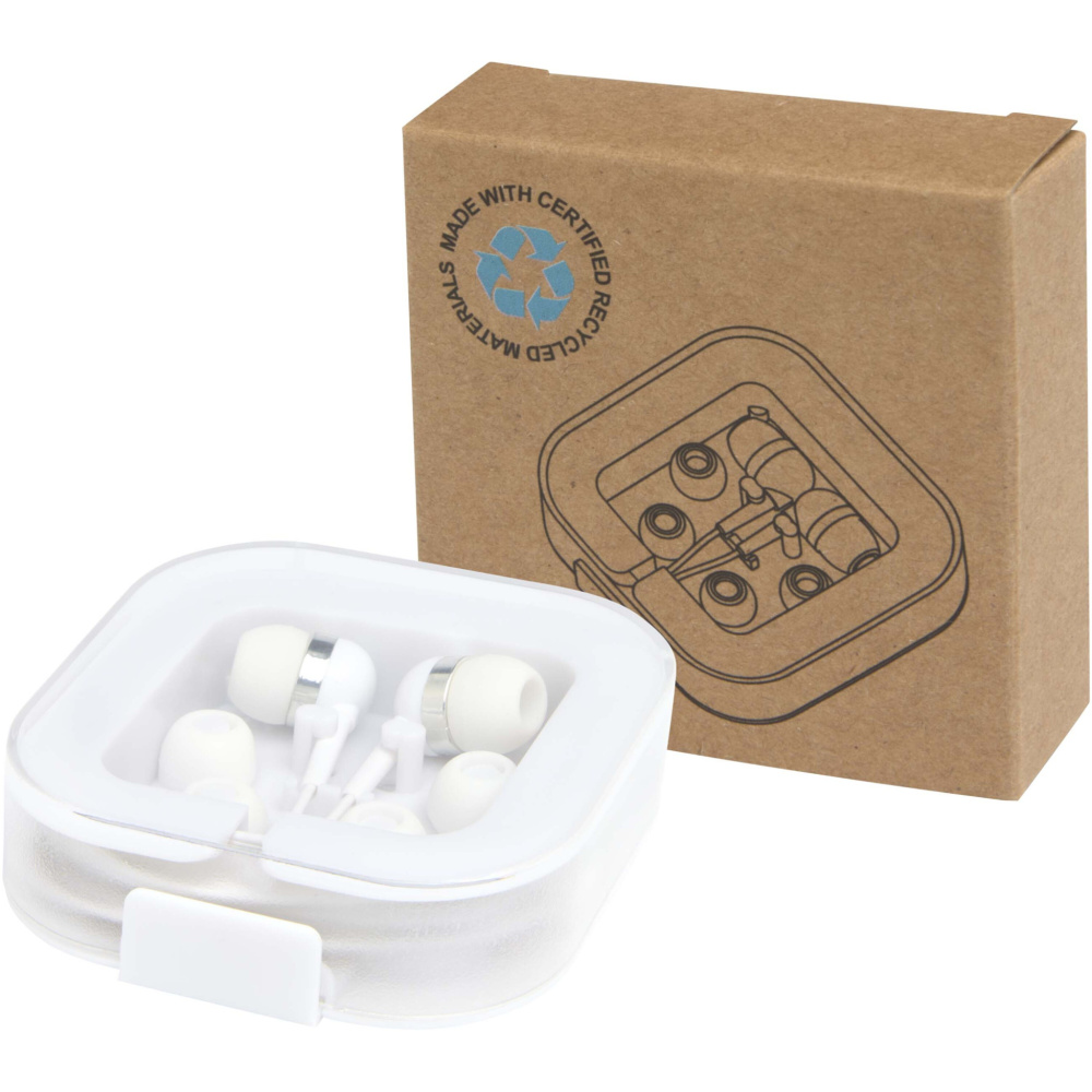 Logotrade business gift image of: Baekdu wired Type-C headset with recycled plastic storage box