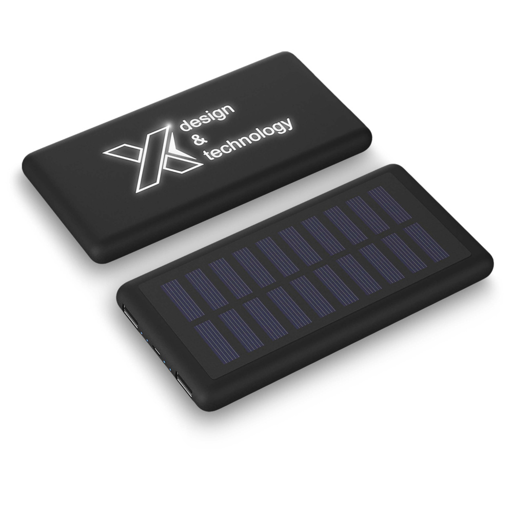 Logotrade promotional gift picture of: SCX.design P30 8000 mAh light-up solar power bank