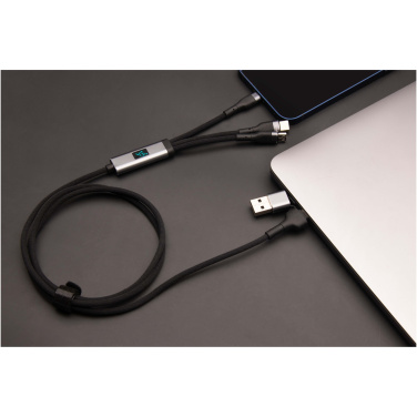 Logo trade promotional gift photo of: SCX.design C53 100W 5-in-1 rPET ultra fast charging cable