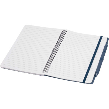 Logotrade promotional gift picture of: Thalaasa A5 ocean-bound hard cover notebook with ballpoint pen (black ink)