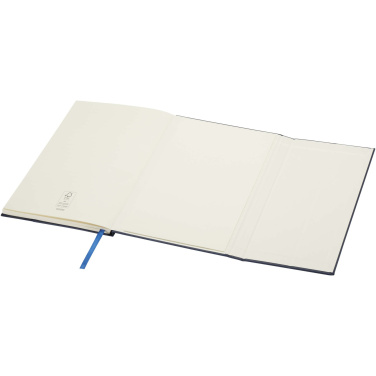 Logo trade business gift photo of: Alejandra A5 recycled plastic hard cover notebook