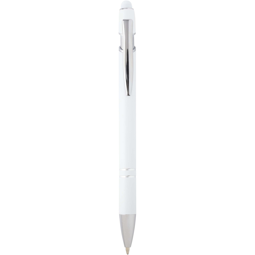 Logo trade business gifts image of: Kish ballpoint pen with silver finish (blue ink)